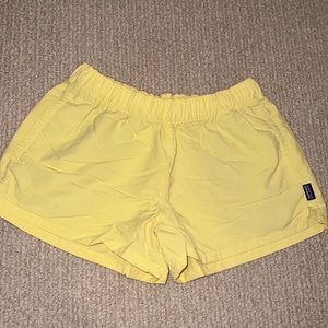 yellow patagonia shorts